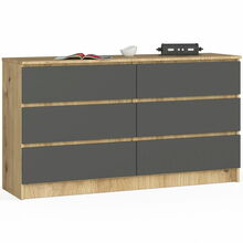 Kummut Akord K140, 40 x 138 x 77 cm, tamm/hall