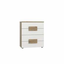 Kummut Domoletti Arkina, 80.4 x 41.3 x 94.9 cm, tamm/valge