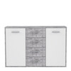 Kummut Domoletti Antuza NTU231-C251, 122.6 x 34.2 x 88.1 cm, valge/hall