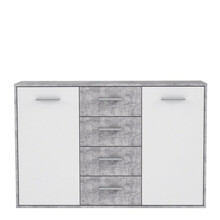 Kummut Domoletti Antuza NTU231-C251, 122.6 x 34.2 x 88.1 cm, valge/hall