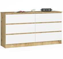 Kummut Akord K140, 40 x 138 x 77 cm, tamm/valge