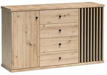 Kummut Halmar Cali C4, 142.10 x 40.6 x 85.4 cm, pruun