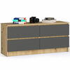 Kummut Akord Furniture Factory K120 4SZ CLP, 40 x 120 x 55 cm, tamm/hall