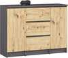 Kummut Akord K100 2D 3SZ, 101 x 35 x 76 cm, hall/pruun