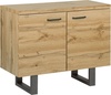 Kummut Beliani Timber, 42 x 97 x 79 cm, must/pruun