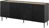 Kummut Cama Meble Onda, 200 x 45 x 85 cm, must