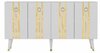 Kummut Kalune Design Isil, 40 x 150 x 80 cm, kuldne/valge