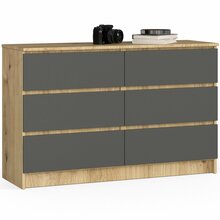 Kummut Akord K120, 40 x 120 x 77 cm, hall/tamm