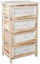 Kummut Home4You Kaseke, 40 x 29 x 73 cm, 4 sahtliga, naturaalne