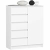 Kummut Akord Furniture Factory K80, 35 x 80.4 x 97 cm, valge