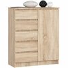 Kummut Akord Furniture Factory K80, 35 x 80.4 x 97 cm, pruunikas