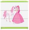 Kummut Kocot Kids Babydreams Princess & Horse, 41 x 80 x 80.5 cm, valge/roheline