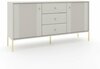 Kummut Wipmeb Iseo IS03, 154.5 x 39 x 79 cm, kuldne/valge