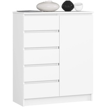 Kummut Akord Furniture Factory K80, 35 x 80.4 x 97 cm, valge