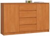 Kummut Akord K160 2D 4SZ CLP, 40 x 160 x 99 cm, lepp