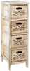 Kummut Home4You Mihkli, 26 x 32 x 81 cm, 4 sahtliga, naturaalne