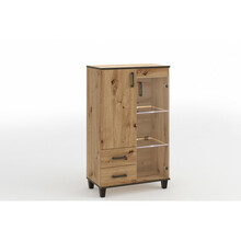 Vitriinkapp Adrk Furniture POL01, pruun