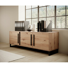 Madal kapp Adrk Furniture Aria, pruun/must