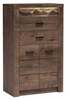 Kummut Halmar Indianapolis I6, 76 x 42 x 127 cm, pruun