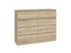 Kummut Top E Shop Malwa M8 Sonoma, 120 x 40 x 97 cm, tamme/valge