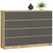 Kummut Akord K140, 40 x 138 x 99 cm, tamm/hall