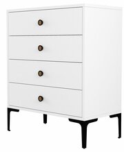 Kummut Kalune Design Lizbon 542, 40 x 76 x 90.7 cm, valge