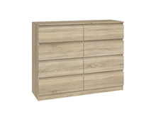 Kummut Top E Shop Malwa M8 Sonoma, 120 x 40 x 97 cm, tamme/valge
