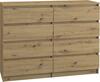 Kummut Top E Shop M8 120 Artisan, 120 x 40 x 97 cm, pruun/valge