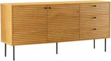 Kummut Home4you Line 45128, 150 x 40 x 74 cm, tamm/pruun