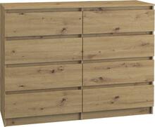 Kummut Top E Shop M8 120 Artisan, 120 x 40 x 97 cm, pruun/valge