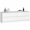 Kummut Akord K160 4SZ CLP, 40 x 160 x 55 cm, valge