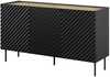 Kummut Cama Meble Onda 3D2SZ, 150 x 45 x 85 cm, must