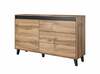 Kummut Halmar Nord, 38 x 138 x 83 cm, antratsiit/must