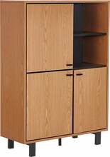Kummut Beliani Paramount, hele puit, 40 x 96 x 135 cm