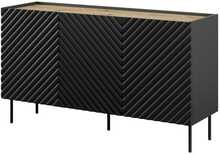 Kummut Cama Meble Onda 3D2SZ, 150 x 45 x 85 cm, must