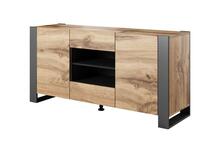 Kummut Cama Meble Wood, 164 x 44 x 80 cm, tamm/antratsiit/pruun