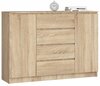 Kummut Akord K140 2D 4SZ CLP, 40 x 138 x 99 cm, 4 sahtliga, tamme värvi