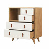 Kummut Kalune Design Fallow 811MDD3422, 40 x 70 x 88.6 cm, valge/tamm