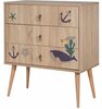 Kummut Kalune Design City Marin, 40 x 80 x 89 cm, mitmevärviline