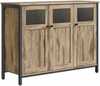 Kummut Vasagle LSC099B01, 100 x 35 x 75 cm, pruun-must, klaasustega