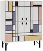 Kapp Kalune Design Multi Purpose Midia, 36 x 95 x 111 cm, pruun/valge/kollane