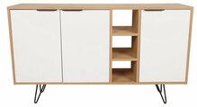 Kummut Kalune Design Clara 855DTE4210, 35.6 x 142 x 83 cm, tamm/valge