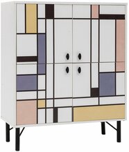 Kapp Kalune Design Multi Purpose Midia, 36 x 95 x 111 cm, pruun/valge/kollane