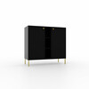 Kummut Adrk Furniture Tili 2D 3P, 40.8 x 100.2 x 80 cm, must