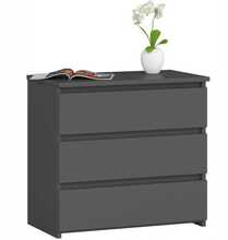 Kummut Akord CL3, 35 x 60 x 57 cm, hall/grafiit