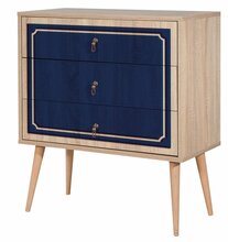Kummut Kalune Design Trio 620, tamm/sinine, 40 x 80 x 90 cm