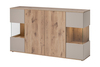 Kummut ASM Catalina, 160 x 40 x 92 cm, tamm/valge