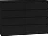 Kummut Top E Shop Malwa M8, 138 x 40 x 97 cm, must