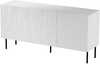 Kummut Cama Meble Jungle KOM152BI, 152 x 40.5 x 74.5 cm, valge/must