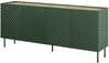 Kummut Cama Meble Onda 4D2SZ, 200 x 45 x 85 cm, roheline